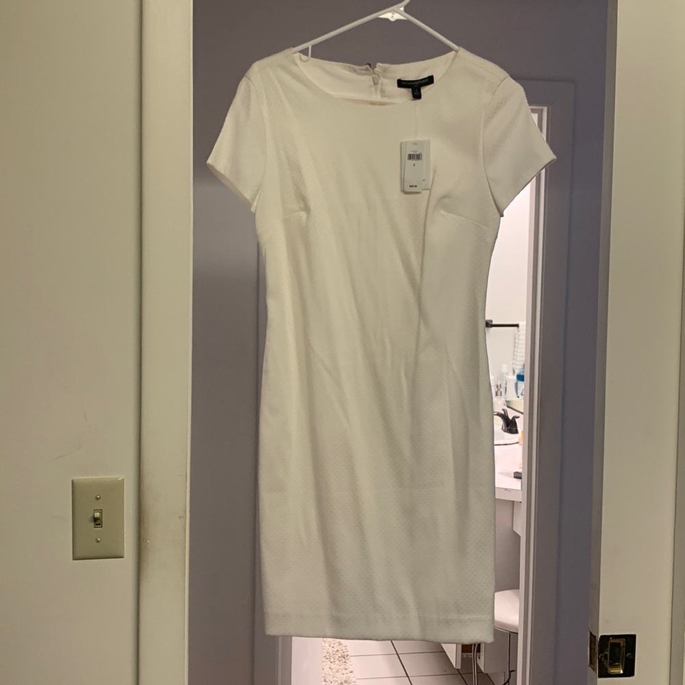 White shirtsleeve dress